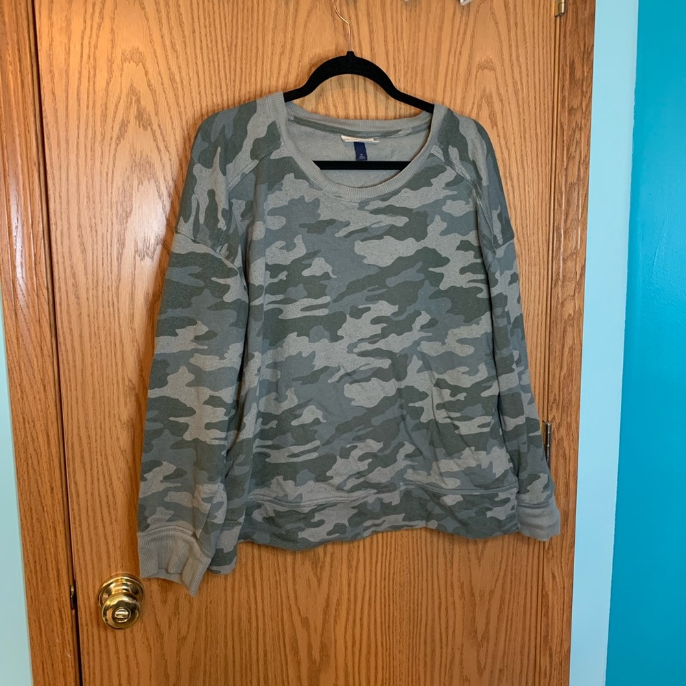 Camo sweater